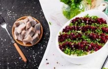 "Шуба" с "Винегретом" и рядом не стояли: шикарный салат с селедкой и свеклой за 5 минут