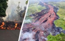 На Гаваях через потужне виверження вулкану все засипало попелом (відео)
