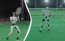 Вже змагається проти людей: у Китаї гуманоїдний робот навчився грати в теніс (відео)