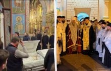 Проходит прощание с Патриархом Филаретом: уже известно, где его похоронят (видео)