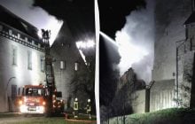 У Німеччині пожежа знищила частину історичного замку 12-го століття