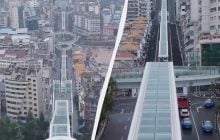 Дорога до неба: у Китаї збудували найбільший у світі відкритий ескалатор