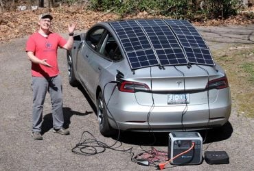 Американець встановив сонячні панелі на Tesla і перевірив, чи збільшиться запас ходу (відео)