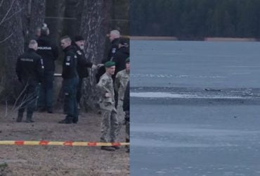 В Литве на границе с Беларусью упал и взорвался беспилотник