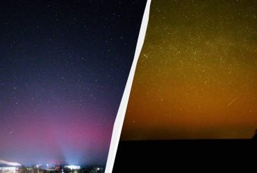 Северное сияние заметили сразу в нескольких областях Украины (фото, видео)