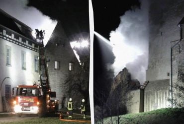 У Німеччині пожежа знищила частину історичного замку 12-го століття