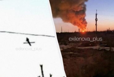 В РФ дроны и ракеты поразили завод по производству взрывчатки и один из крупнейших НПЗ