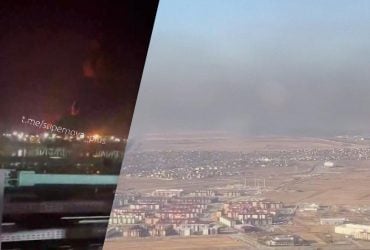 Дроны атаковали Ленинградскую область, в порту Усть-Луга возник пожар (видео)