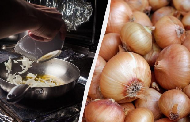 Одна хитрость - и жареный лук будет хрустящим: что добавить на сковороду