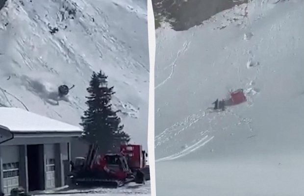 На курорте в Швейцарии сорвалась и упала кабина канатной дороги: есть погибший