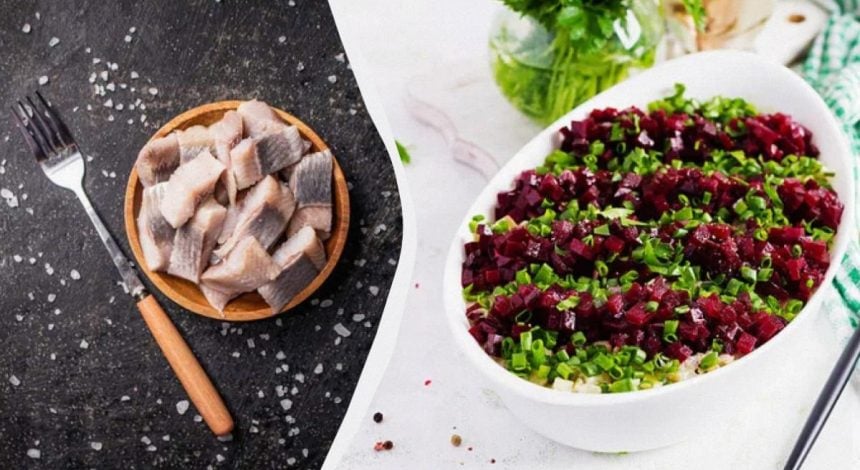 "Шуба" с "Винегретом" и рядом не стояли: шикарный салат с селедкой и свеклой за 5 минут