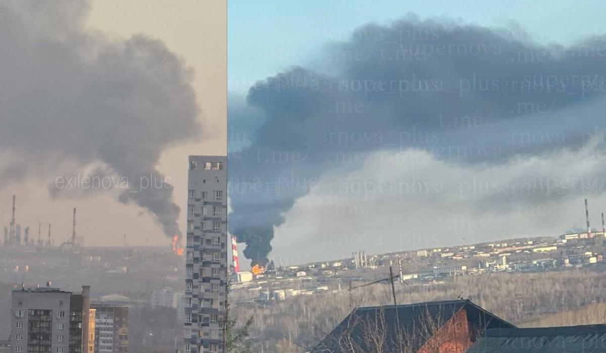 Дрони атакували НПЗ в Уфі, виникла сильна пожежа