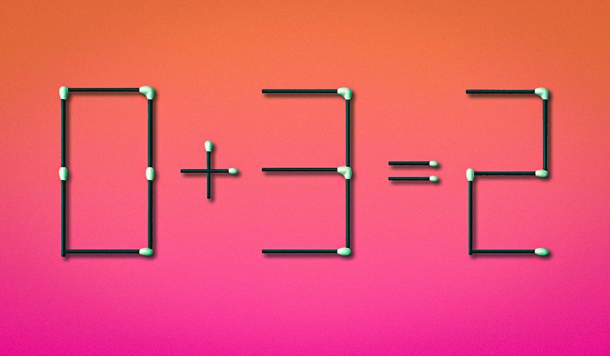 Не кожен може розгадати головоломку за 8 секунд: треба перемістити лиш 1 сірник