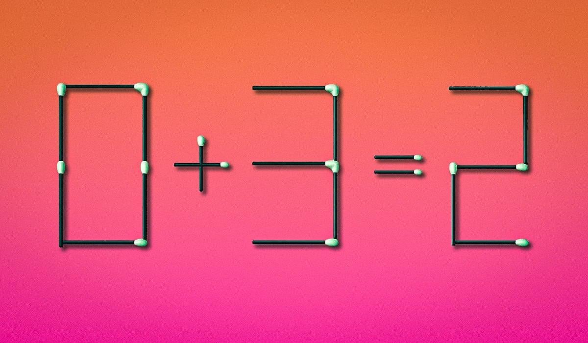 Не кожен може розгадати головоломку за 8 секунд: треба перемістити лиш 1 сірник Не кожен може розгадати головоломку за 8 секунд: треба перемістити лиш 1 сірник