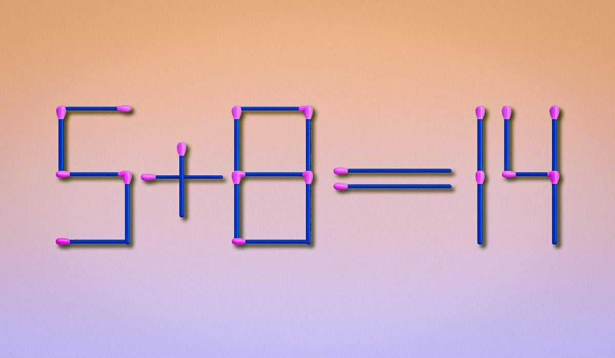 Який сірник і куди перемістити, щоб рівняння стало правильним: простий IQ-тест