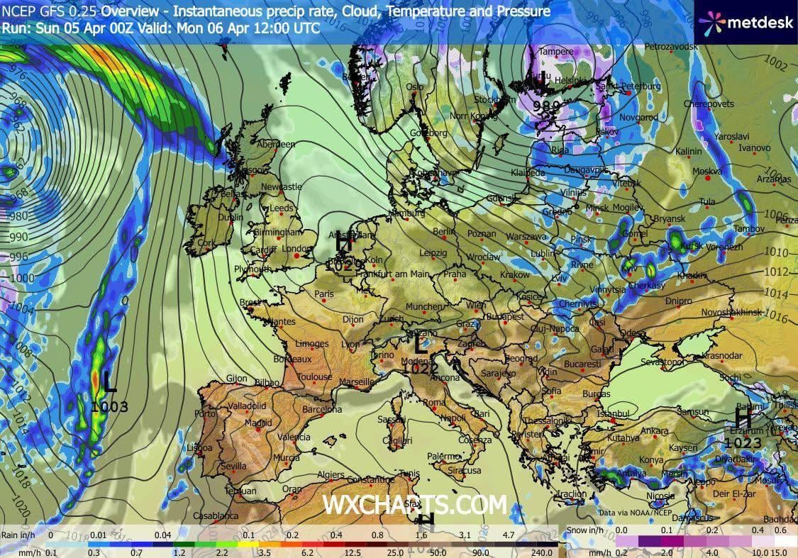 В понедельник Украину накроют дожди и шторм, – синоптик Диденко В понедельник Украину накроют дожди и шторм, – синоптик Диденко