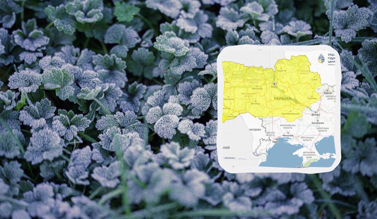 Небезпечні заморозки накриють Україну вже цієї ночі: температура впаде до -3°