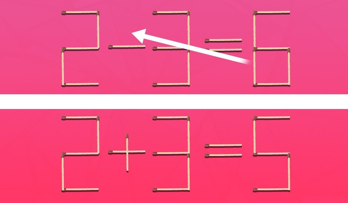 Какая спичка находится не на своем месте: тест на IQ за 8 секунд