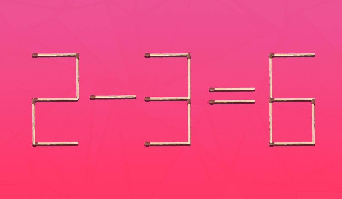 Какая спичка находится не на своем месте: тест на IQ за 8 секунд