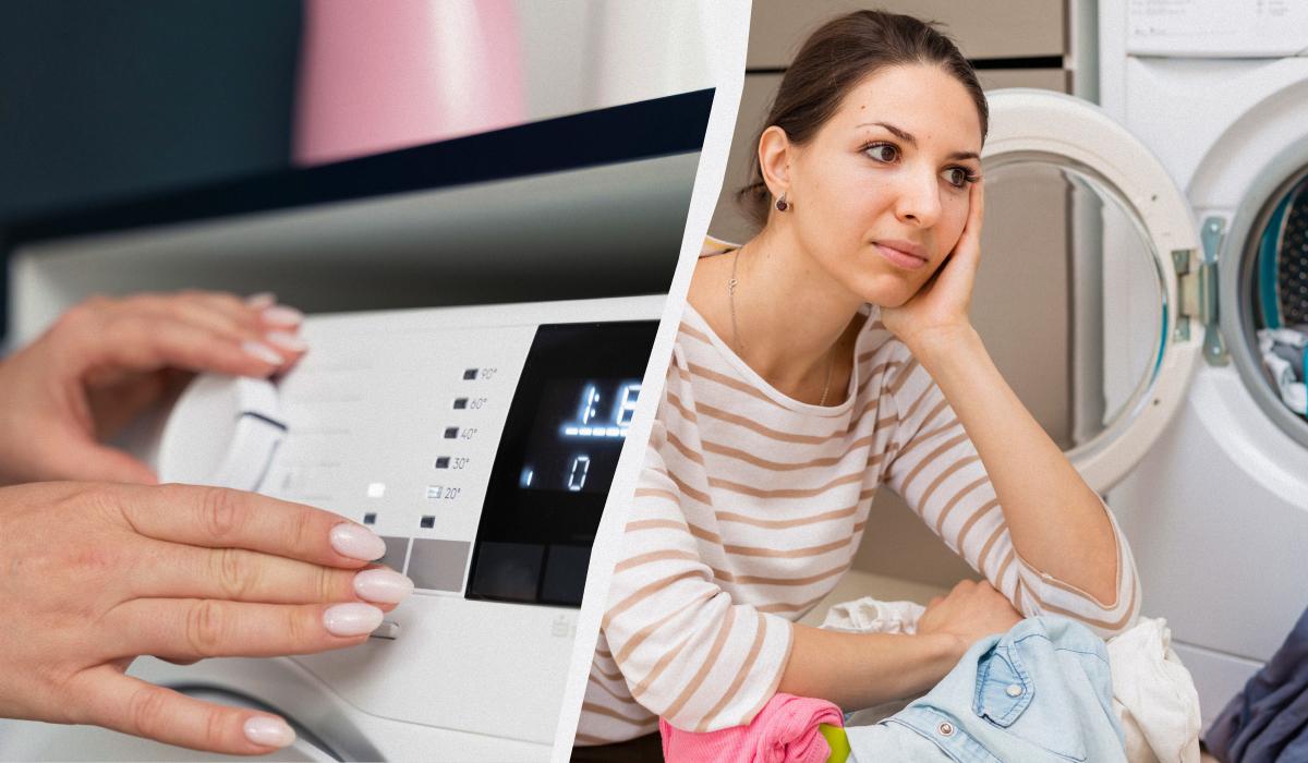 пральна машина стрибає