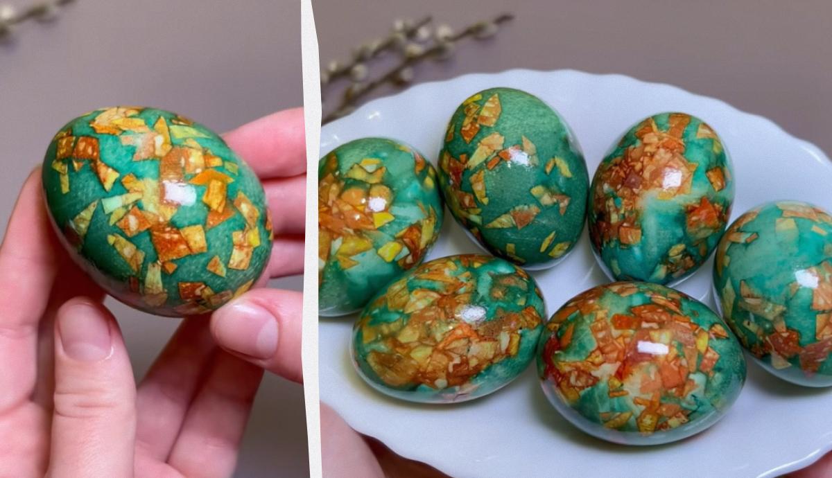 мармурові яйця на Великдень