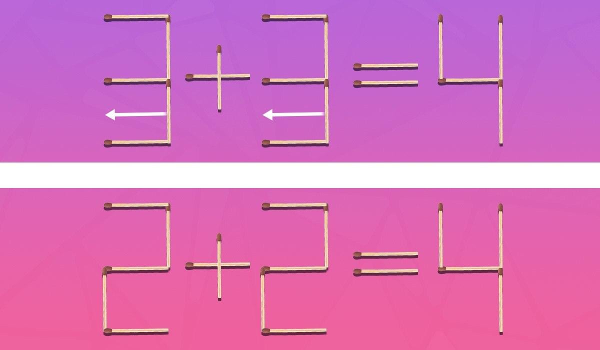Які два сірники треба перемістити, щоб виправити помилку: швидкий тест для перевірки інтелекту Які два сірники треба перемістити, щоб виправити помилку: швидкий тест для перевірки інтелекту