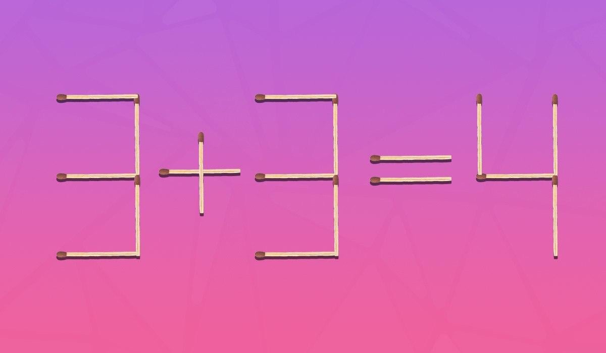 Які два сірники треба перемістити, щоб виправити помилку: швидкий тест для перевірки інтелекту Які два сірники треба перемістити, щоб виправити помилку: швидкий тест для перевірки інтелекту