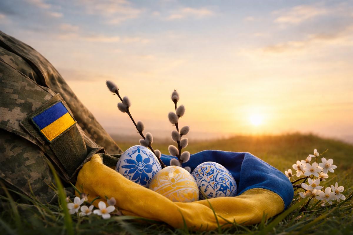 Христос воскрес! Привітання та листівки з Великоднем для українських захисників