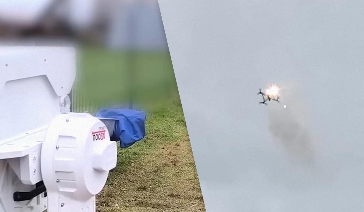 Росіяни заявляють про успішне збиття дрона лазером 