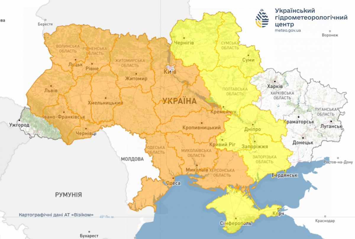 Майже всю Україну скують заморозки: 'мінуси' оминуть лише кілька областей (карта)