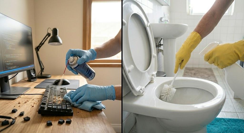 Вам варто чистити клавіатуру частіше, ніж сидіння унітаза – ось чому Вам варто чистити клавіатуру частіше, ніж сидіння унітаза – ось чому