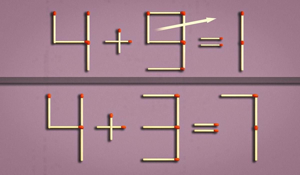Только 2% людей могут исправить равенство за 8 секунд: тест со спичками для проверки IQ Только 2% людей могут исправить равенство за 8 секунд: тест со спичками для проверки IQ