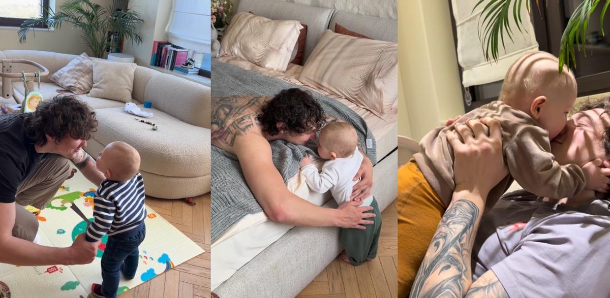 Наречений Нікітюк розчулив мережу рідкісним відео з їхнім маленьким сином