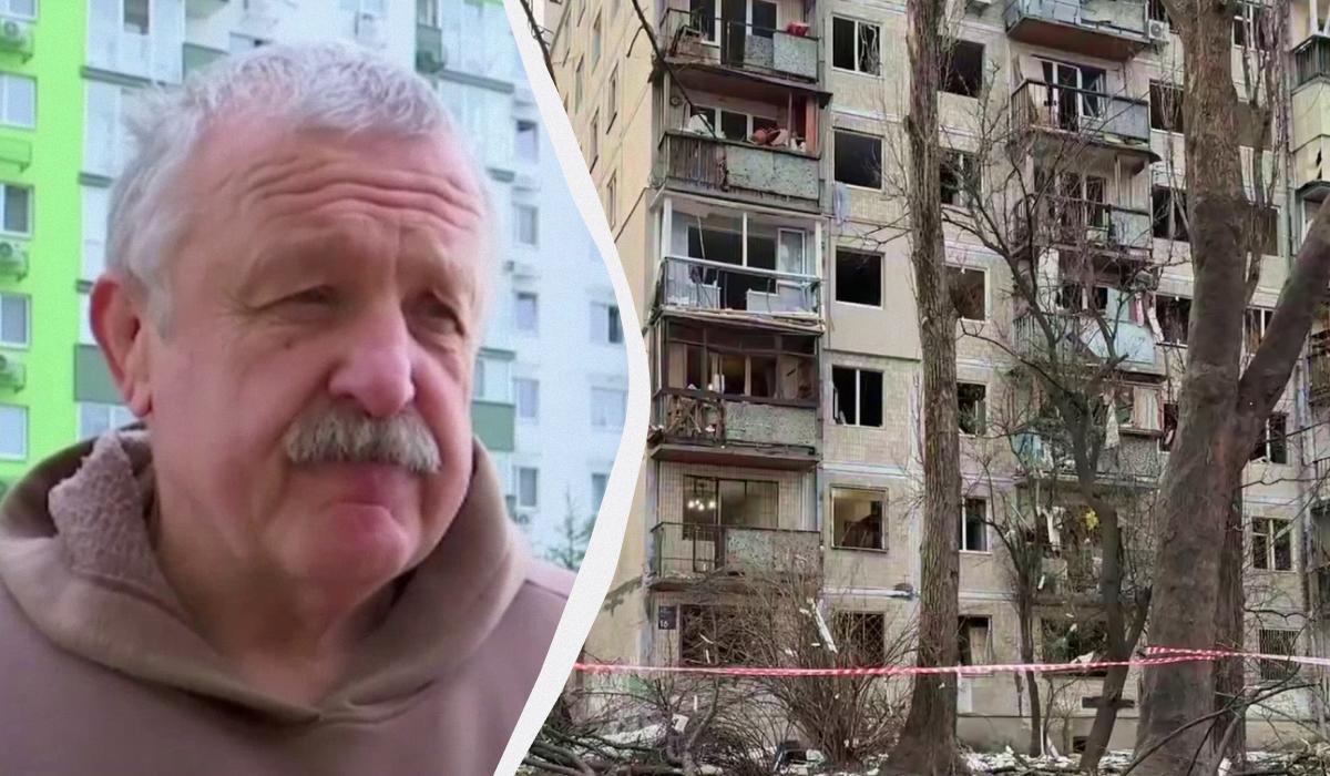 Віконні рами винесло, уся квартира в склі: мешканець Києва розказав про російську атаку