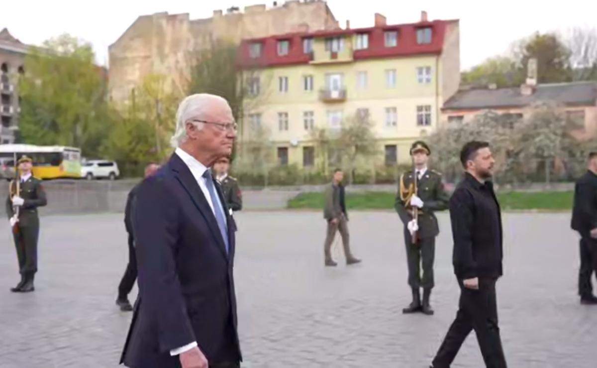 В Україну вперше за багато років прибув король Швеції (відео)