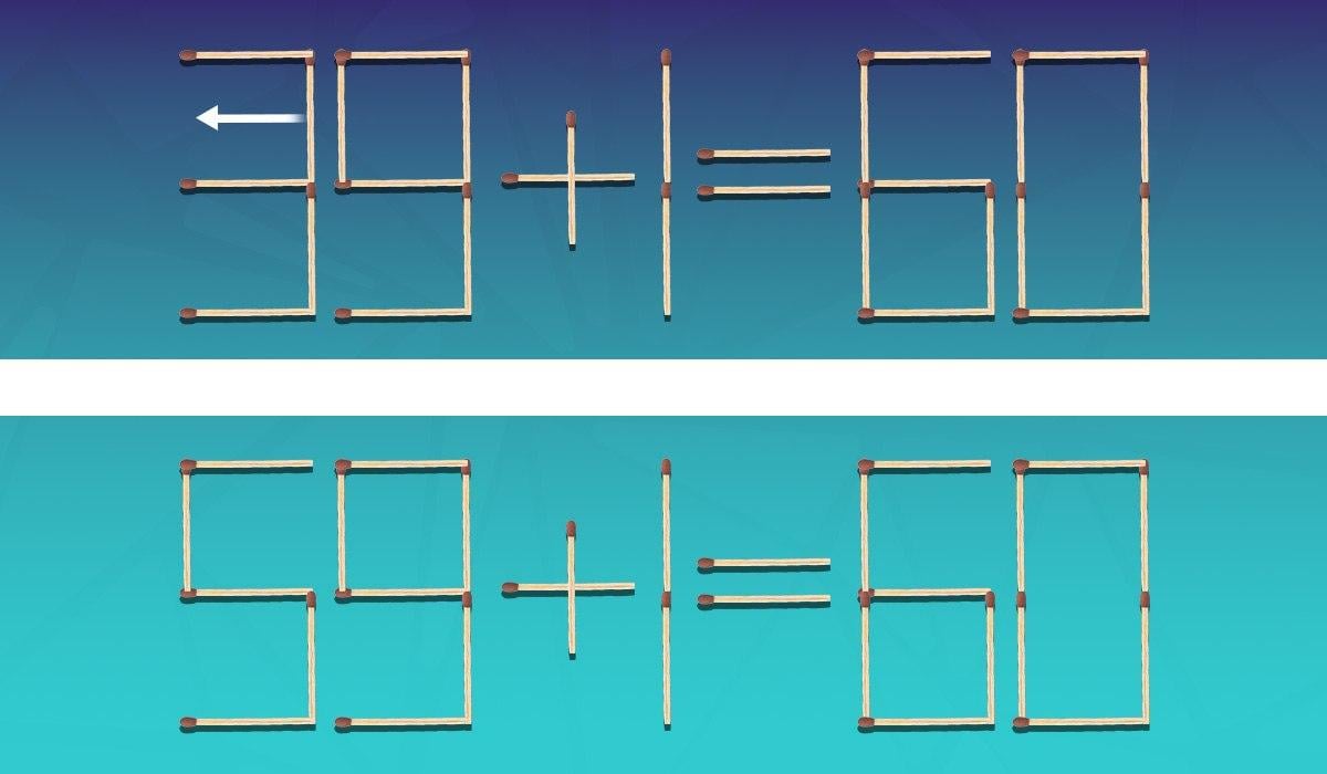 Який сірник треба перемістити, щоб рівняння стало правильним: тест для перевірки IQ