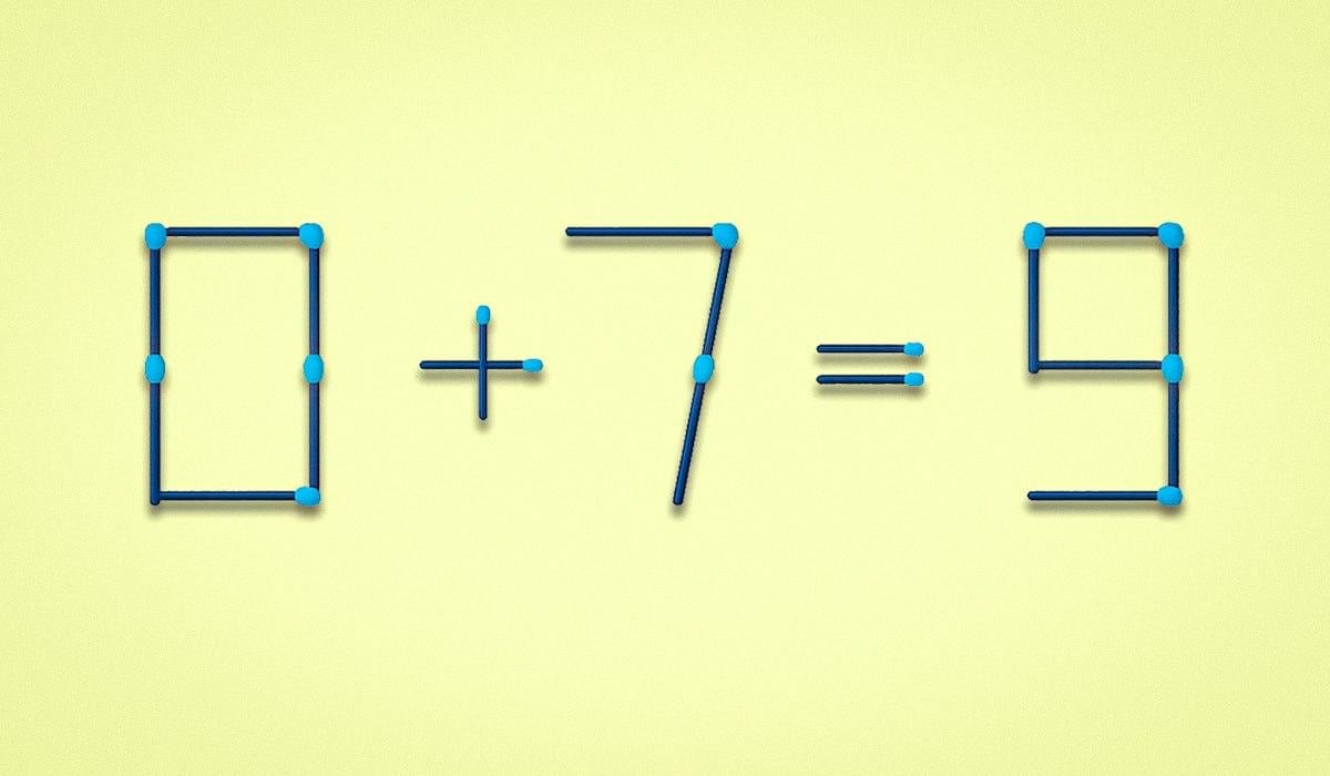 Треба перетягнути лиш один сірник, щоб виправити помилку: складна математична головоломка