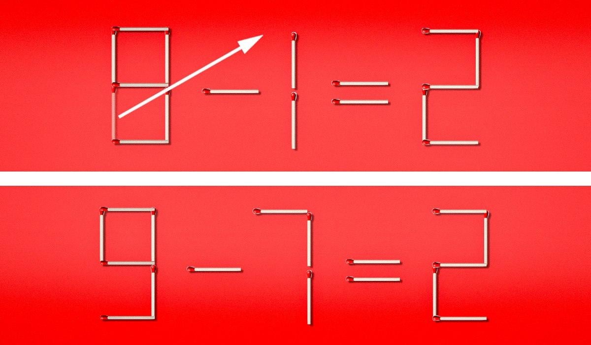 Щоб виправити рівність, треба перетягнути лиш 1 сірник: тест для перевірки інтелекту