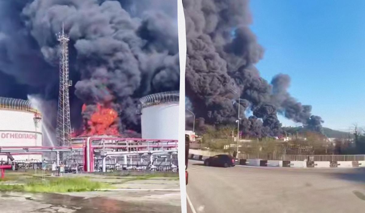 Украинские дроны уничтожили более половины резервуаров на НПЗ в Туапсе, - спутниковые снимки