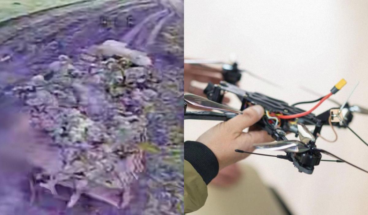 Український оператор FPV-дрона знищив 11 окупантів одним ударом