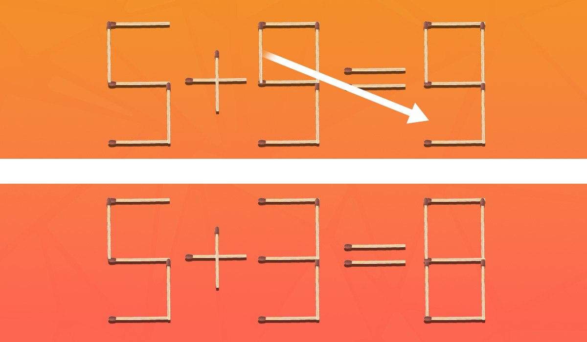 Настоящий вызов для мозга: нужно переместить всего одну спичку