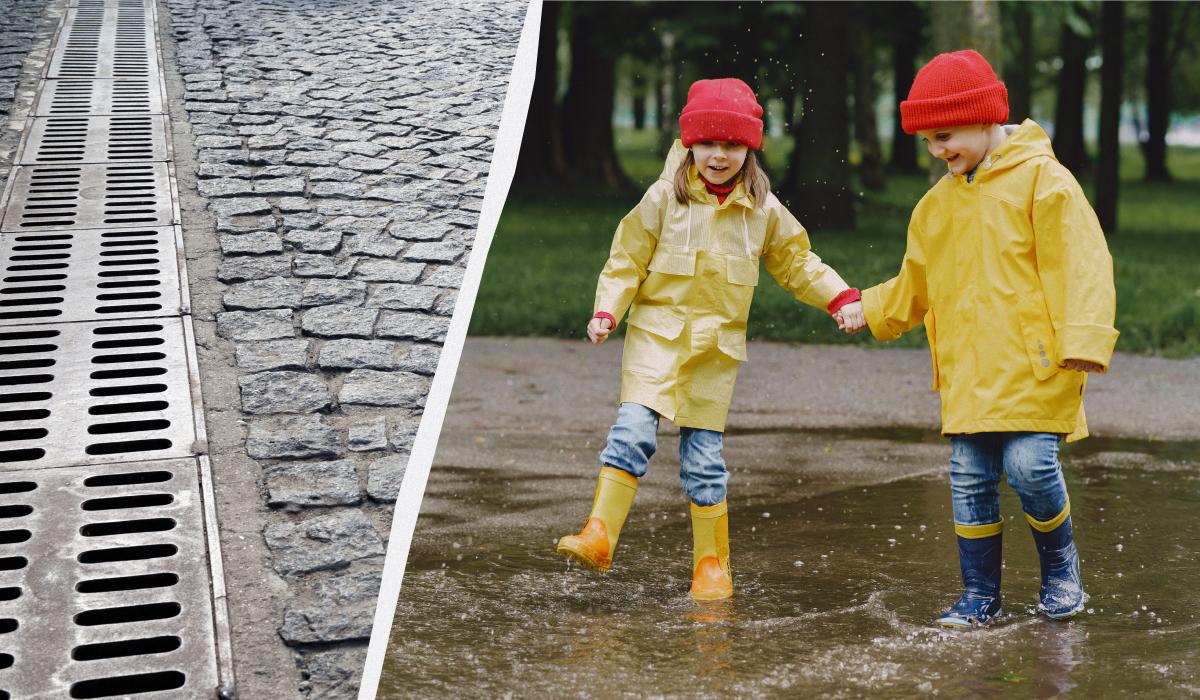 Почему у меня во дворе лужа воды