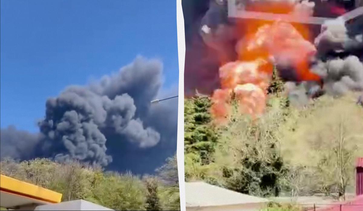 Удар по Туапсе: дим від пожежі розтягнувся на сотні кілометрів, хмара накрила кілька міст