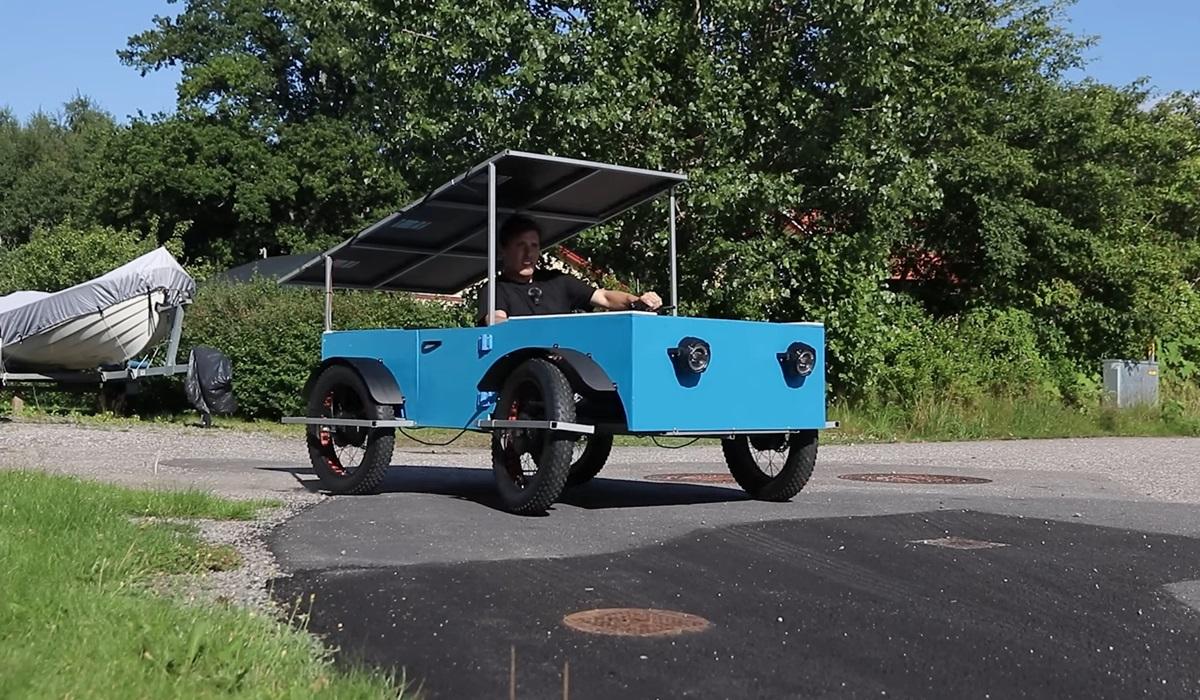 Мужчина построил необычный электромобиль, который не нужно заряжать (видео)
