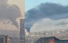 Дроны ударили по НПЗ в Уфе, там возник сильный пожар (видео)