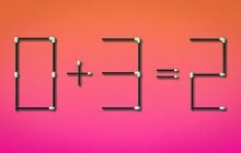 Не кожен може розгадати головоломку за 8 секунд: треба перемістити лиш 1 сірник