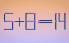 Куди треба додати сірник, щоб рівняння стало правильним: простий IQ-тест