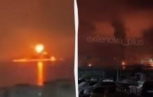 У Краснодарському краї РФ після атаки дронів палає нафтовий термінал, - ЗМІ