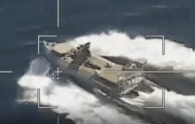 Під час удару по російській базі помітили новий український морський дрон (відео)