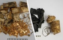 Туристи знайшли в лісі банку із золотими монетами вартістю 330 тисяч доларів (фото)